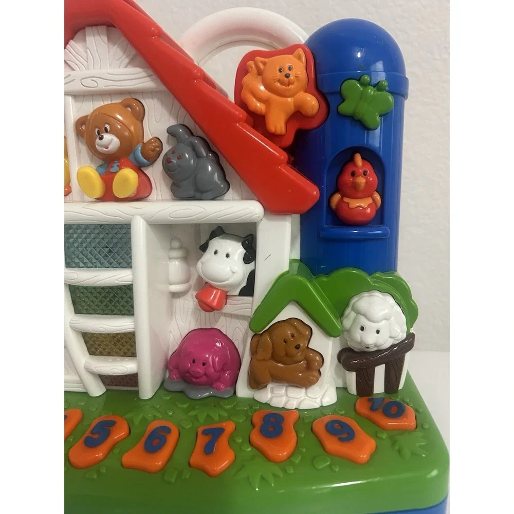 Chicco Interactive Bilingual English Spanish Music Lights Farm Animal SoundsToy